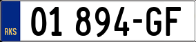 Trailer License Plate